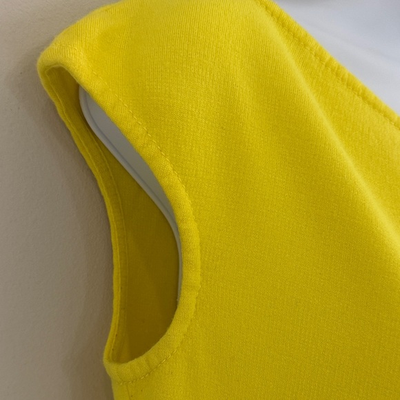 St. John Bright Yellow Asymmetrical Dress - Picture 5 of 15